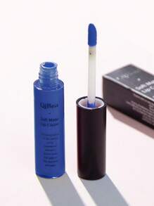 QIBEST Soft Matte Lip Cream,Highly Pigmented Long-Lasting Wear Non-Stick Cup Liquid Lipstick Lip Gloss Lip Glaze - 藍色 - 查看 2