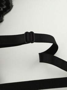 SHEIN Lencería Sujetador Bralette De Encaje Floral - Negro - Ver 3