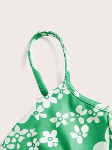 SHEIN ICON Y2K Paisley Floral All Over Print Camisole Tank Top For Women - Green - View 3