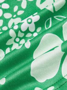 SHEIN ICON Y2K Paisley Floral All Over Print Camisole Tank Top For Women - Green - View 4