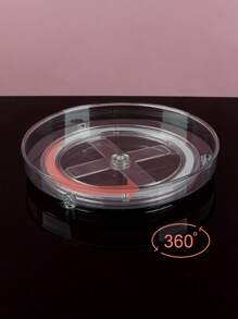 Rotatable Clear Makeup Organizer - Clear - View 4