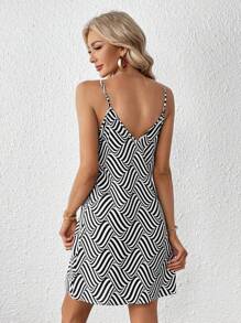 SHEIN Privé Allover Print Cami Dress