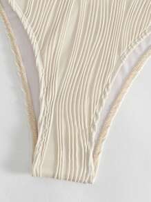 Swim Basics Solid Underwire Bikini Set,Summer Beach - Beige - View 4