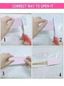 6入組金屬絲髮夾延長型藍色閃光和高光頭髮20.5英寸合成頭髮