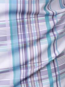 Áo sơ mi Nam Túi Nút phía trước Sọc ca rô Giải trí - Nhiều màu - Xem 4