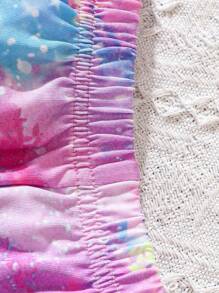 SHEIN Cô gái Tween Nhuộm buộc Bộ áo & quần short Cami - Nhiều màu - Xem 5