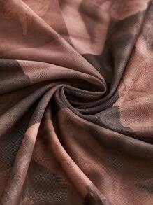 SHEIN MOD áo nữ kích thước lớn Xù nhỏ Con số Hoa Giải trí - Nhiều màu - Xem 3