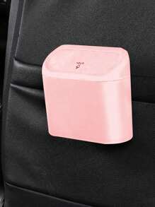 1pc Car Trash Can - Pink - View 2