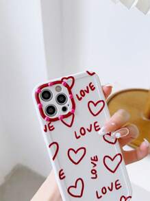 Heart Pattern Phone Case - Multicolor - View 3