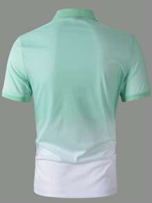 Manfinity RSRT Men Ombre Flamingo Print Polo Shirt