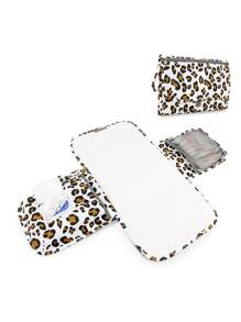 嬰兒車尿布袋、嬰兒換尿布墊，防水便攜尿布墊，多功能濕巾包和媽媽包裝飾配件，適用於旅行 - 黃色 - 查看 1