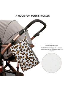 嬰兒車尿布袋、嬰兒換尿布墊，防水便攜尿布墊，多功能濕巾包和媽媽包裝飾配件，適用於旅行 - 黃色 - 查看 6