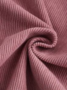 SHEIN EZwear Ngày lễ tình nhân, cộng với váy liền thân thêu hoa không có áo phông, cho mùa đông - Hồng - Xem 4