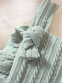 Bodysuits Em bé Xù màu trơn - màu xanh lá - Xem 3