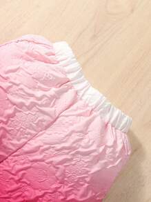 SHEIN Baby Ombre Print Textured Shorts - Multicolor - View 6