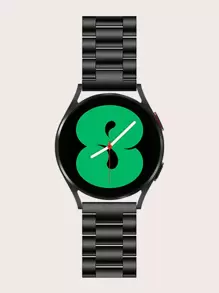 1pc 3-Pearl Stainless Steel Smartwatch Band Compatible With Samsung Galaxy Watch 7/6/5/4 40mm/44mm, Galaxy 6 Classic 43mm/47mm, Galaxy 4 Classic 42mm/46mm