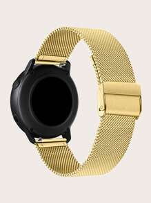 1 Stück golden Modisch Edelstahl Uhrenarmband mit, kompatibel mit Galaxie Uhr 5/4