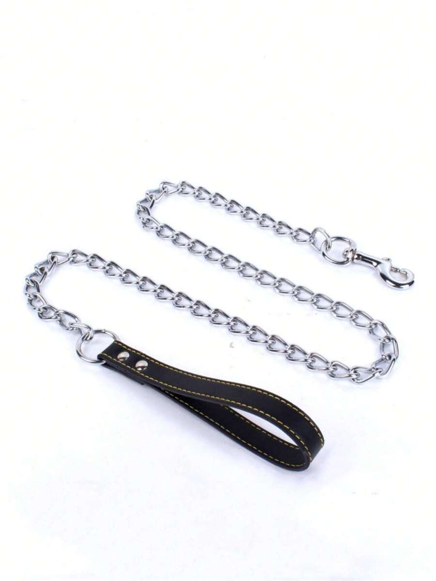 1pc 1.2m Length Metal Chain Designed Metal Leash Suitable For Small And Medium-Sized Cats And Dogs