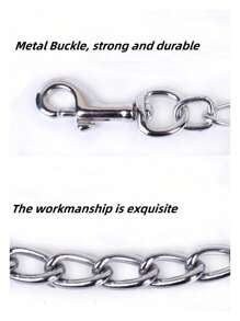 1pc 1.2m Length Metal Chain Designed Metal Leash Suitable For Small And Medium-Sized Cats And Dogs
