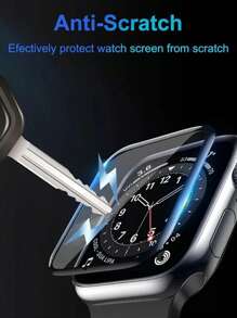 3pcs Watch Screen Protector Black Soft Screen Protector Compatible With Apple Watch Screen Film 45/49/38/40/41/42/44mm, Compatible With Apple Watch Series Ultra/10/9/Se/8/7/6/5/4/3/2/1,Smart Watch Accessories