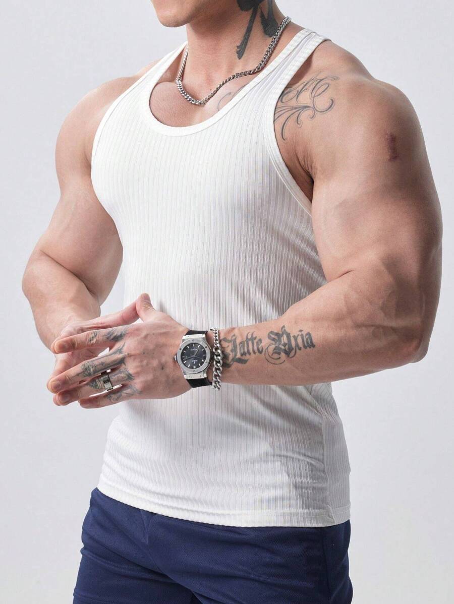 GymBeat Áo Tees & Tanks  Thể thao Nam - trắng - Xem 1