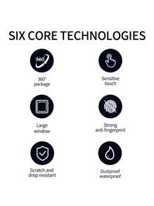 1入組白色鋅合金2 合1 屏幕保護膜和保護殼，兼容Apple Watch 系列SE/8/7/6/5/4/3/2/1 全覆蓋，兼容Apple Watch 屏幕主動保護殼，兼容Apple Watch 38mm 40mm 41mm 42mm 44 毫米 45 毫米 兼容 Apple Watch 配件 - 白色 - 查看 2