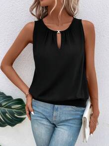 EMERY ROSE Canotta scollo a goccia