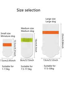 20pcs Disposable Pet Anti-slip Shoes - White - View 2