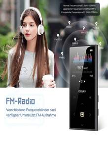 multifuncional pantalla táctil MP3 reproductor - Negro - Ver 3