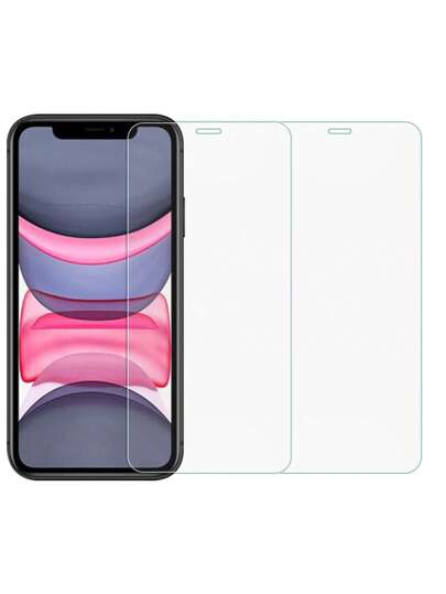 2pcs High Definition Transparent Shatterproof Anti-Scratch Tempered Glass Screen Protector For IPhone, Electroplated High Definition Anti-Static 9H Protective Film, Anti-Explosion Anti-Crack Anti-Fingerprint Oil-Proof, High Aluminum Glass Anti-Explosion Anti-Drop Smooth Edgeless Ultra-Thin Protective Film, Friendly To Phone Case, Ultra-Thin High Definition Display, Reinforced Packaging Design - Phone Accessories