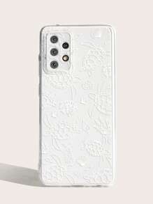 海龜圖案透明手機殼 - 白色 - 查看 4