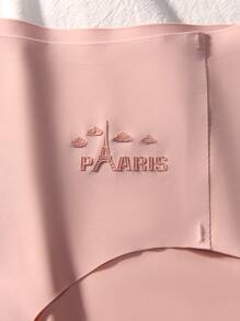 5pack Letter Graphic No Show Panty