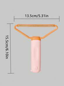 1pc Random Color Portable Pet Hair Remover Brush, Easy To Use Pet Hair Remover Brush For Cat, Dog For Cleaning - Multicolor - View 5