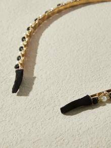 SHEIN Belle 1 băng đô trang trí ngọc trai giả cho nữ - Nhiều màu - Xem 8