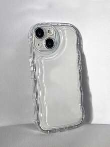 Minimalist Transparent Bubble Soft Phone Case Compatible With Iphone 16 Pro Max/16/16 Pro/16 Plus/15/15 Pro Max/15 Pro/15 Plus/11/12/13/14 Pro Max/XS/XR/11 Pro/11 Pro Max/12 Pro/12 Pro Max/13 Pro/13 Pro Max/7 Plus/14 Pro/14 Pro Max/14 Plus/7 Plus/8 Plus/8/SE2 - Clear - View 2
