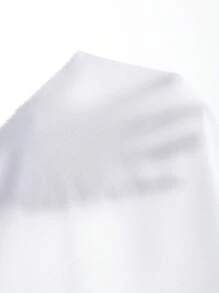 INAWLY Plus Letter Graphic Tee - White - View 4