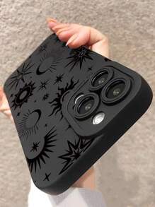 Handyhülle mit Sonnen und Mondmuster, kompatibel mit iPhone 15/15Pro/15Plus/15Promax - Verschiedenfarbig - Übersicht 4