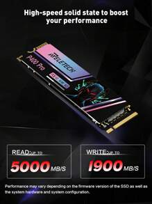 Reletech P400Pro M.2 SSD NVMe PCIe4.0X4 2280 Solid State Drive Hard Disk Compatible With /Desktop/Laptop 1TB/2TB - Violet Purple - View 4