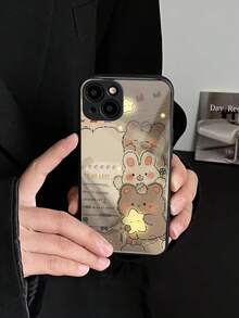 Cartoon Rabbit Print Phone Case - Multicolor - View 2