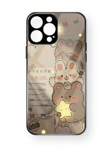 Cartoon Rabbit Print Phone Case - Multicolor - View 4
