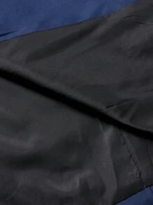 Manfinity Mode 男士單排釦後背開叉西裝外套和定制西褲 - 藏蓝色 - 查看 8