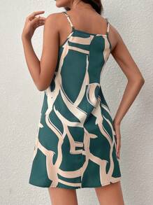 SHEIN Privé Vestido de tirantes con estampado de dibujo