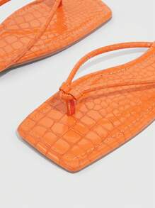 Dép bệt Nữ - Màu Cam cháy - Xem 3