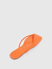Dép bệt Nữ - Màu Cam cháy - Xem 5
