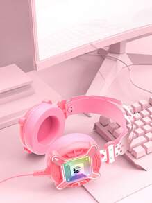 Pink Gaming Headset - Pink - View 2