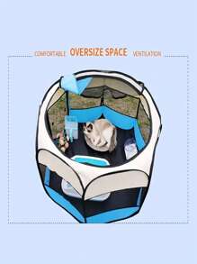 1pc Portable Random Color Pet House, Foldable Pet House For Cat, Dog For Sleeping - Multicolor - View 1