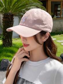 DAZY 字母刺繡棒球帽 - 粉色 - 查看 5