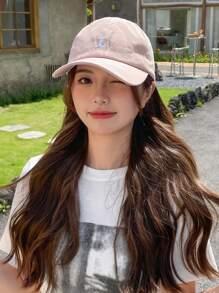 DAZY 字母刺繡棒球帽 - 粉色 - 查看 7