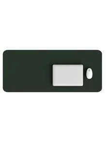 BUBM 80*40cm桌墊保護墊-雙面pu皮革桌墊大鼠標墊防水桌上組織辦公室家居桌面裝飾遊戲書寫墊光滑 - 墨綠色 - 查看 4