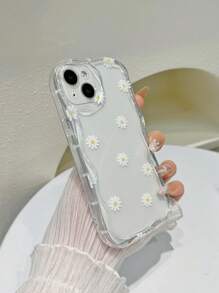 Ốp điện thoại trong suốt họa tiết hoa cúc Apple mùa hè, kèm dây đeo, tương thích với iPhone 15/15Pro/15Plus/15Promax, chống nước, chống sốc, chống rơi, chống trầy xước. Phiên bản quốc tế, không phải phiên bản nội địa. - Nhiều màu - Xem 5